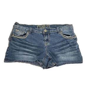 rue 21 denim shorts lapped pocket